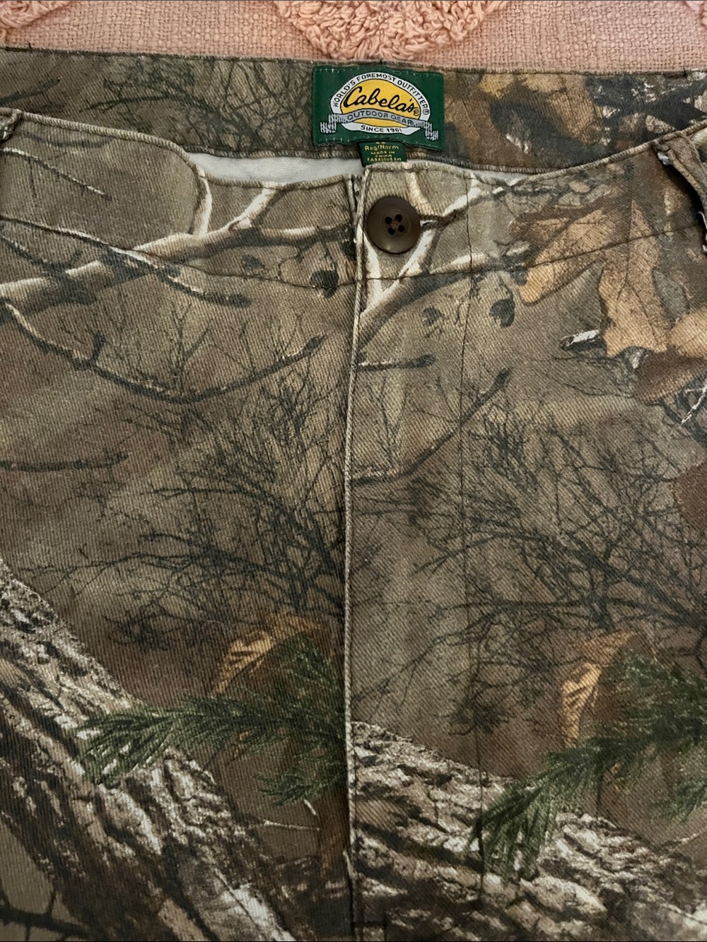 Cabela's Realtree-Style Camo Pants in Brown and Green size 38